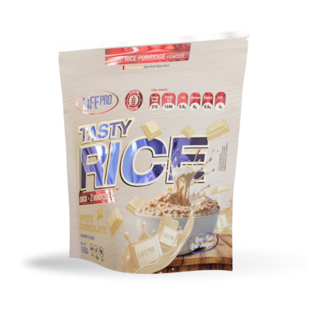 LIFEPRO - TASTY RICE 1KG - white chocolate