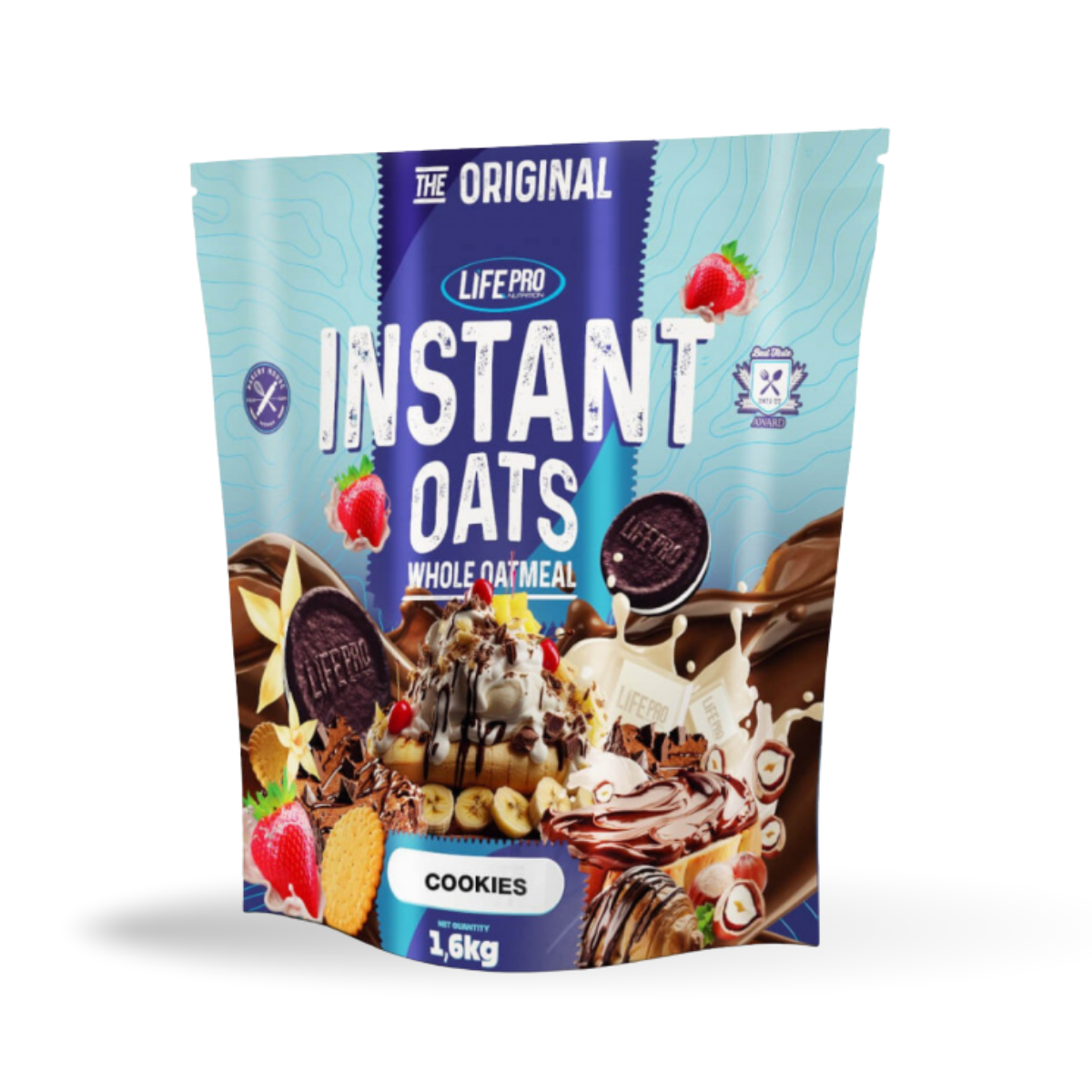 LIFEPRO - INSTANT OATS PREMIUM 1.6KG - cookies