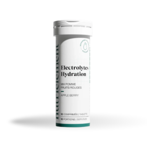 NUTRIMUSCLE - Electrolytes Effervescent - pomme fruits rouges