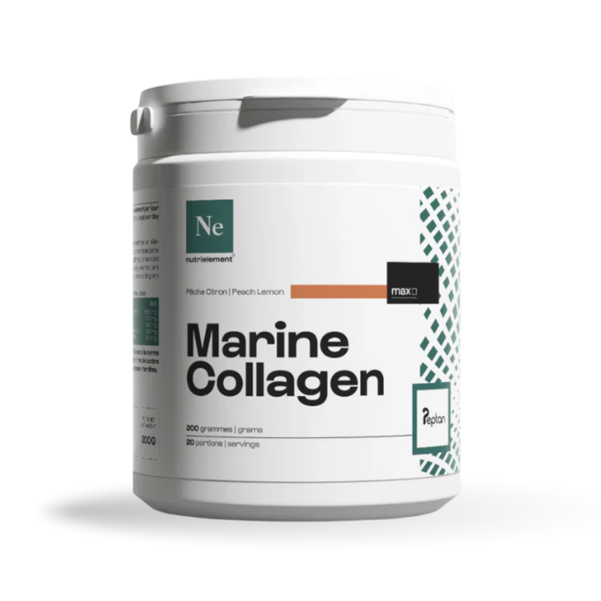 NUTRIMUSCLE - PEPTAN MARINE COLLAGEN - Peche/citron 200mg