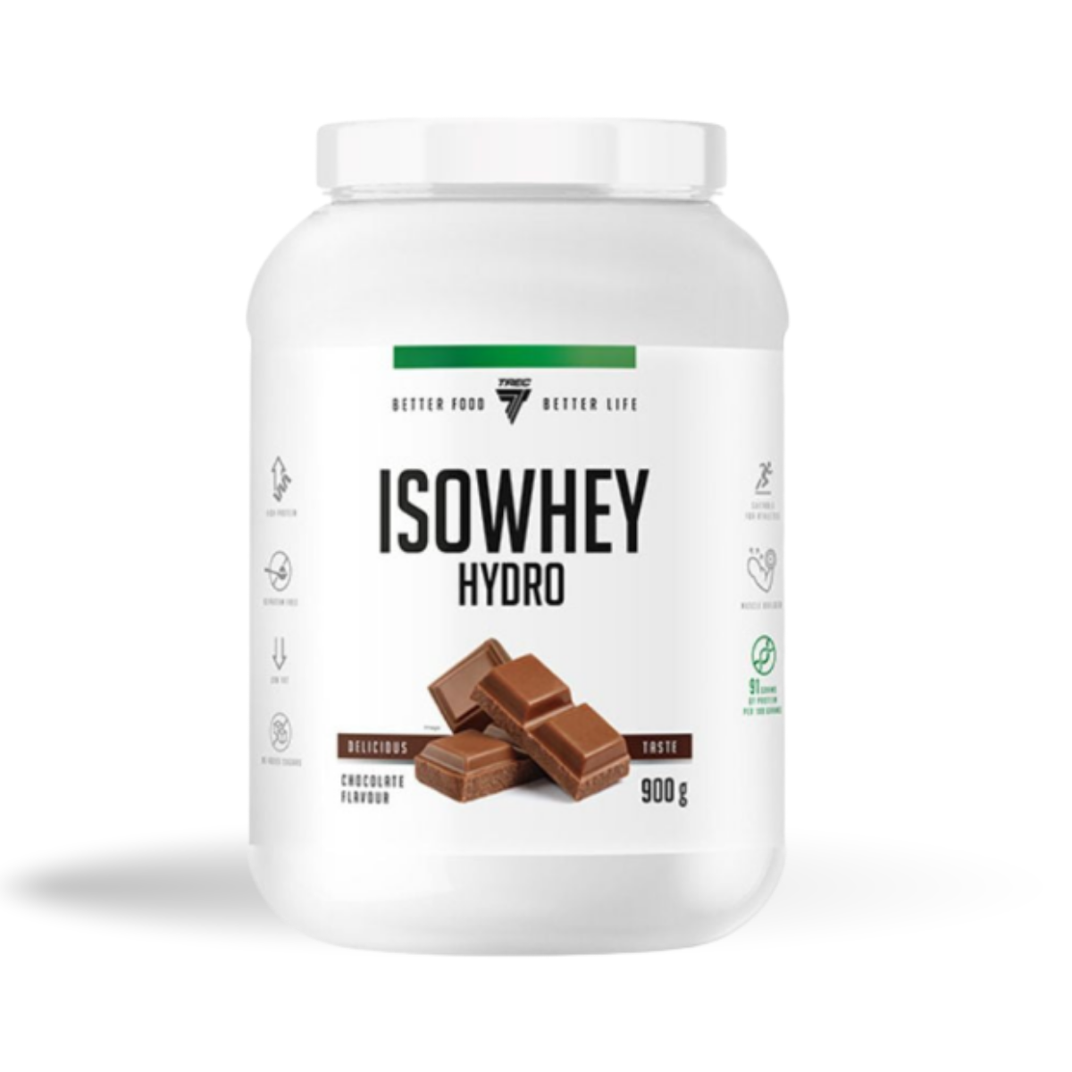 TREC - IsoWhey Hydro - chocolat 900g