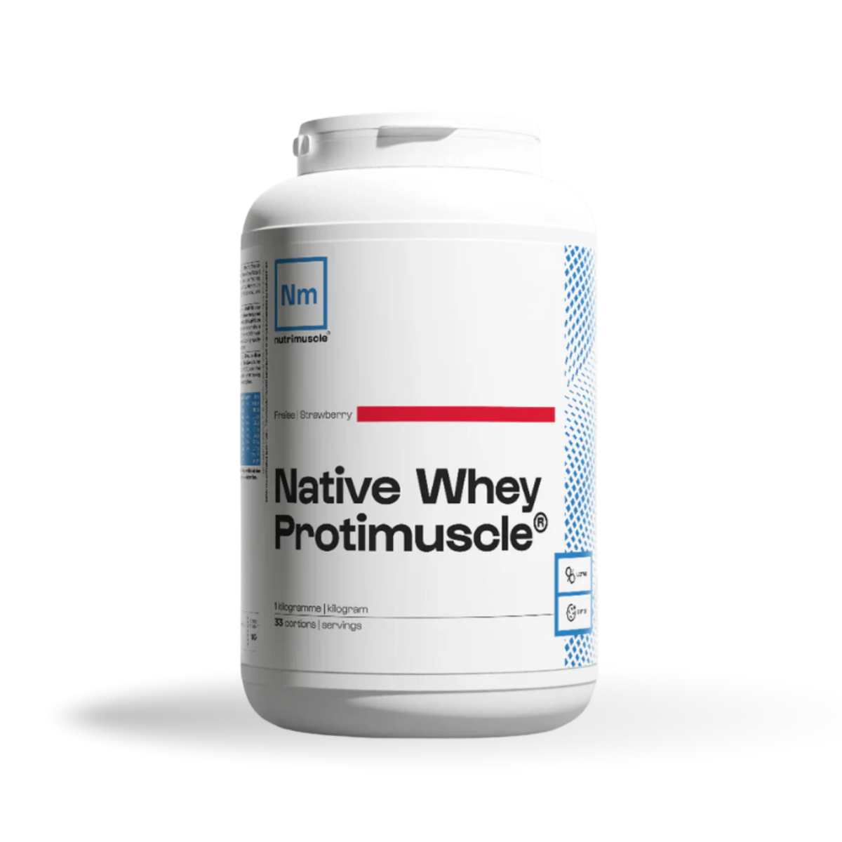 NUTRIMUSCLE - Whey Protimuscle - fraise 1KG