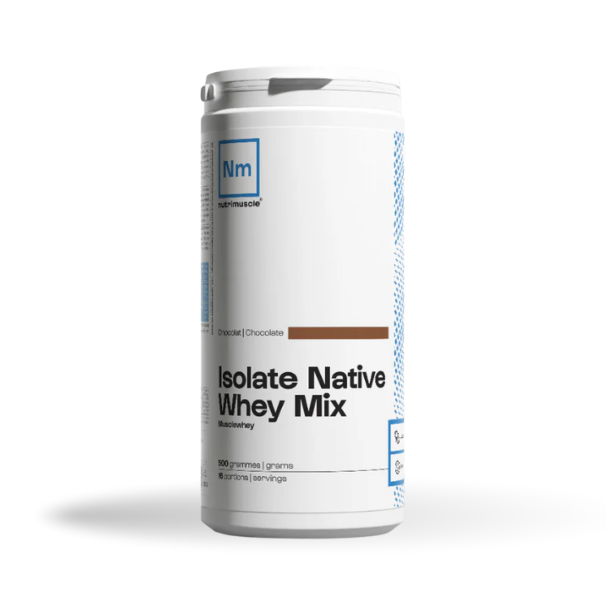 NUTRIMUSCLE - ISOLATE NATIVE WHEY MIX - CHOCOLAT 500gr