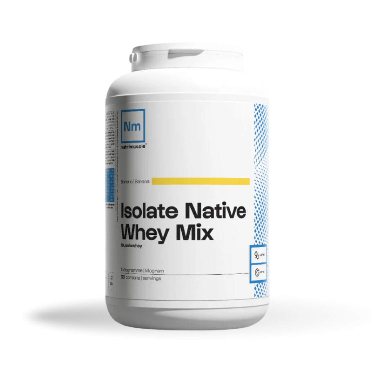 NUTRIMUSCLE - ISOLATE NATIVE WHEY MIX - BANANE 1K