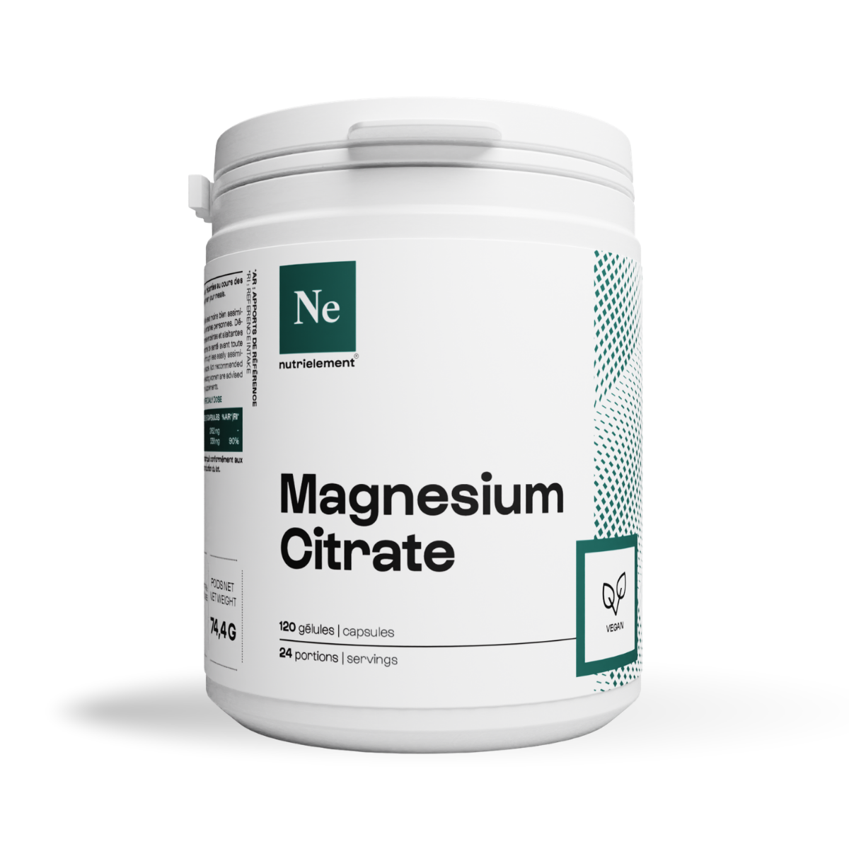 NUTRIMUSCLE - magnesium citrate - 120 gelules