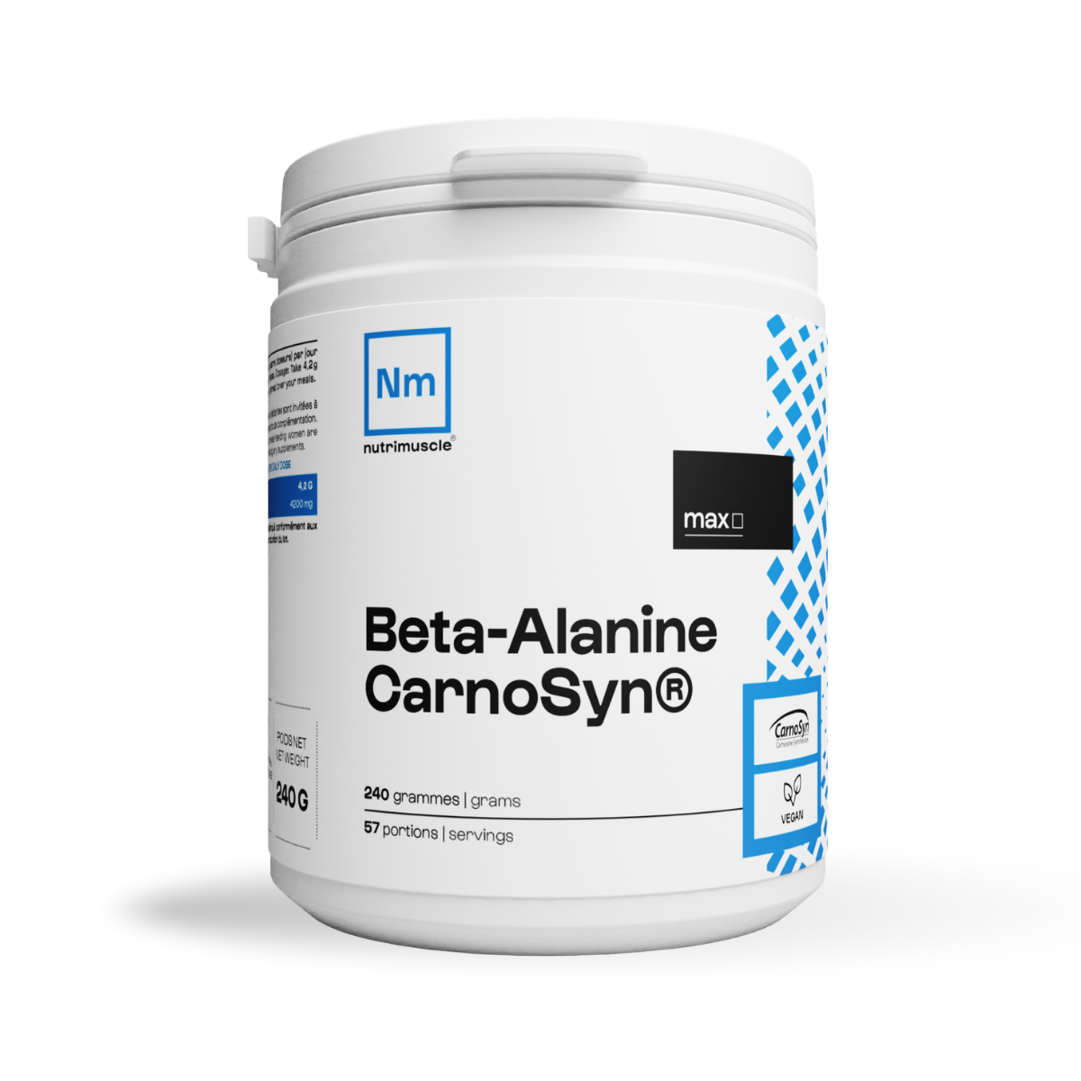 NUTRIMUSCLE - Bêta-Alanine poudre 240gr