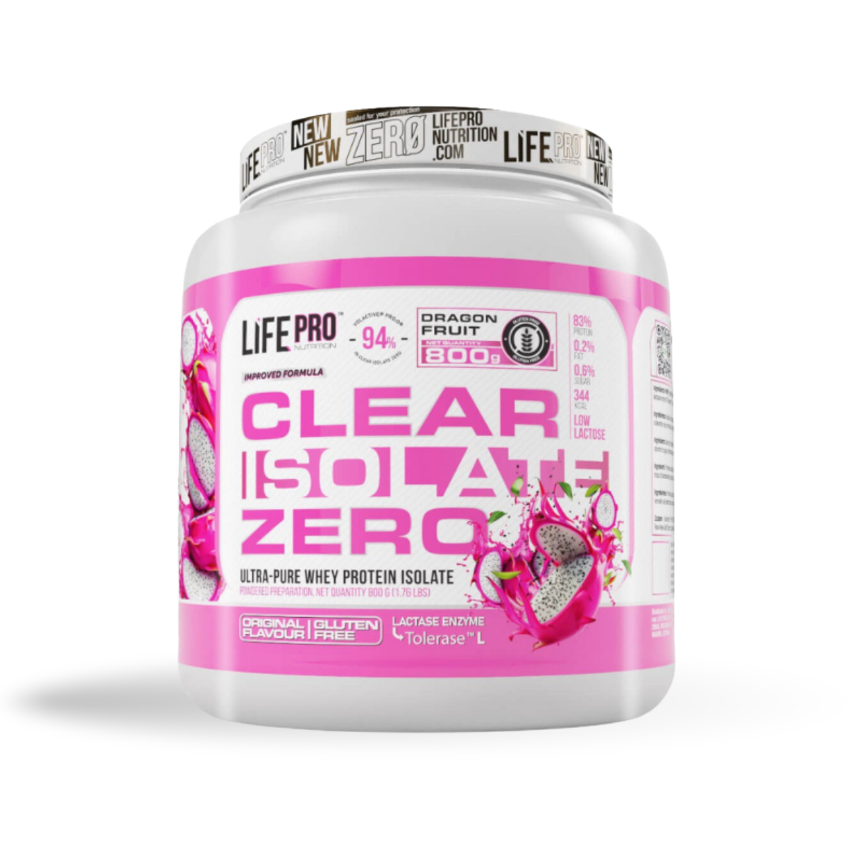 LIFEPRO - CLEAR ISOLATE ZERO 800G dragon fruit