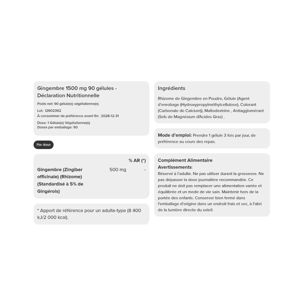 PROZIS - gingembre 60tabs - Image 2