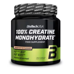 BIOTECH - 100% Creatine Monohydrate 300g Thé glacé aux pêches