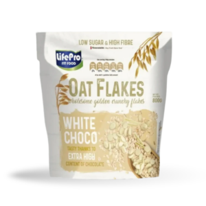 LIFE PRO - Oat Flakes - white choco 800g